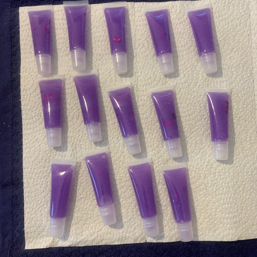 Purple mango butterfly lipgloss